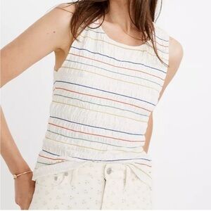 Madewell Texture & Thread Striped Women’s stretch tank